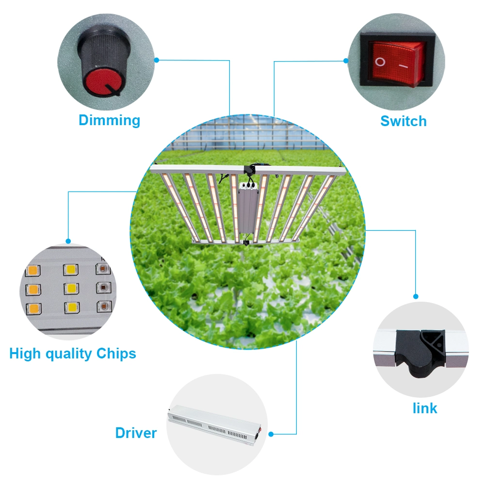 Growing Timer Indoor Garden Hydroponics Folding Full Spectrum Growth LED Plant Light